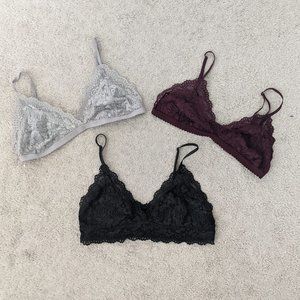 Talula Bralettes 3 Pack Size Medium